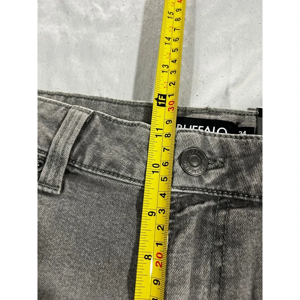 Buffalo David Bitton Slim Ash Jeans Men's Size 34x30* Straight Gray Denim New
